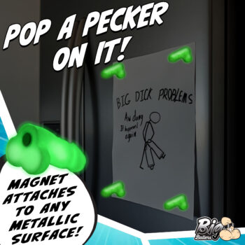 Glow-In-The-Dark Magnetic Snap-on Peckers - Image 3