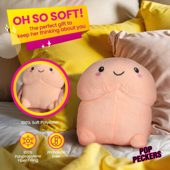 Chibi Happy Peckers Pillow - Small - Image 3