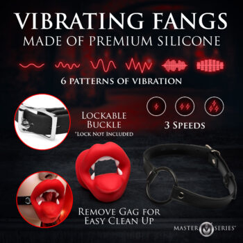 Vampire Vibrating Mouth Gag - Image 2