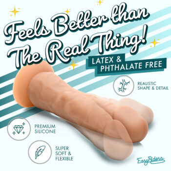 Easy Riders 7 Inch Silicone Dildo - Medium - Image 2