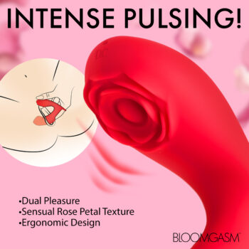 Rose Touch Pulsing Silicone Finger Vibrator - Image 4