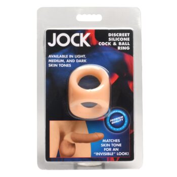 JOCK Silicone Cock & Ball Ring - Light - Image 6