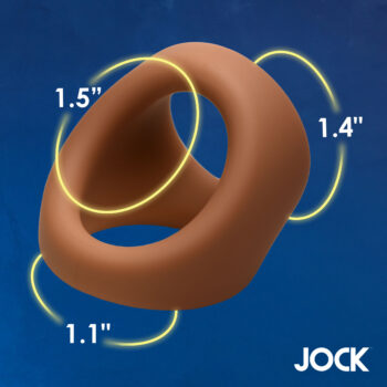 JOCK Silicone Cock & Ball Ring - Medium - Image 4