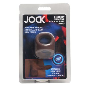 JOCK Silicone Cock & Ball Ring - Dark - Image 6