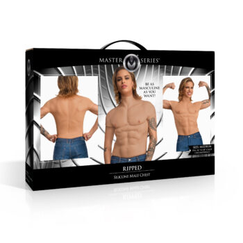 Ripped Silicone Male Chest - Medium - Image 7