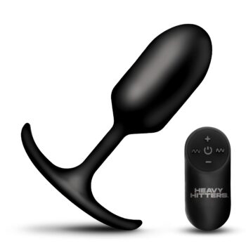 Vibrating Large Weighted Silicone Anal Plug - Image 4