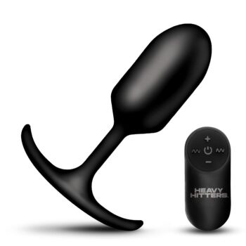 Vibrating XL Weighted Silicone Anal Plug - Image 4