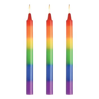 Pride Candles Rainbow Drip Candle Set of 3 - Image 4