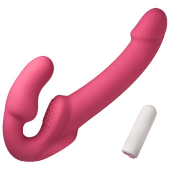 Candy Crush - Pink Vibrating Strapless Strap-On - Image 4