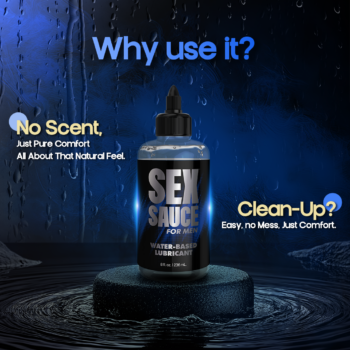 Sex Sauce for Men Water-Based Lubricant - 8oz - Image 4