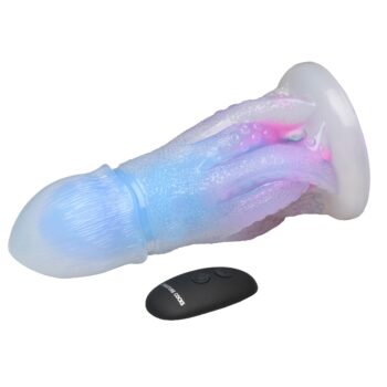 Cocktopus Deluxe Glow-in-the-Dark Vibrating Silicone Dildo - Image 5