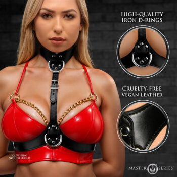 Vixen Female Chest Harness - Black - Image 4