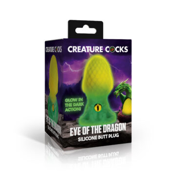 Eye of the Dragon Silicone Butt Plug - Green - Image 5