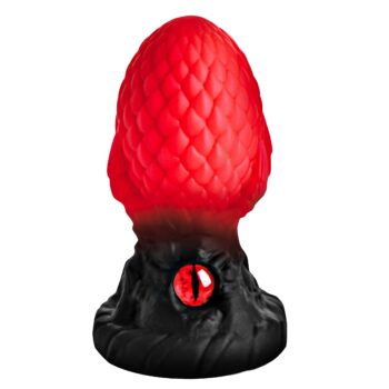 Eye of the Dragon Silicone Butt Plug - Red - Image 4