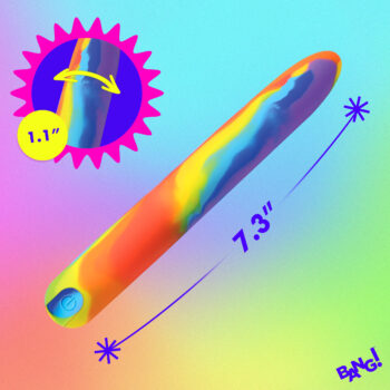 Rainbow Silicone Vibrator - Image 5