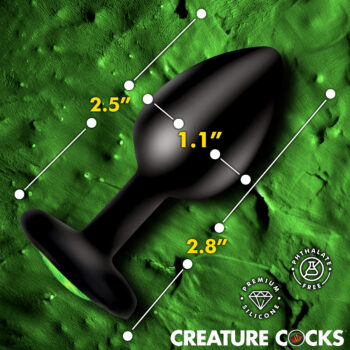 Creature Eye Green Eye Silicone Butt Plug - Small - Image 3