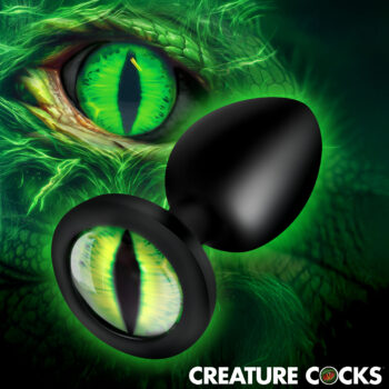 Creature Eye Green Eye Silicone Butt Plug - Small