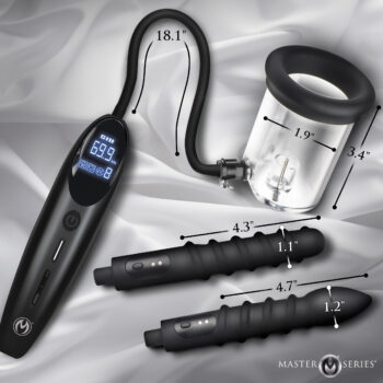 Rosebud Driller Deluxe Set Vibrating Silicone Rosebud Pump - Image 5