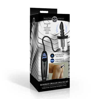 Rosebud Driller Deluxe Set Vibrating Silicone Rosebud Pump - Image 7