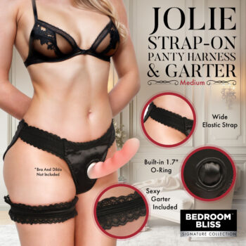 Jolie Strap-On Panty Harness & Garter - Medium - Image 2