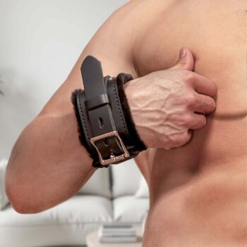 Strict Leather Premium Fur Lined Wrist Cuffs - Image 5