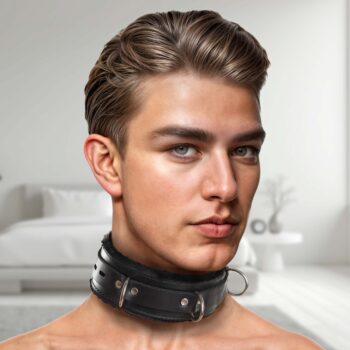 Strict Leather Premium Fur Lined Locking Collar- XL - Image 4